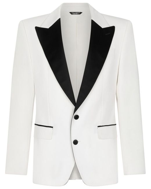 Dolce & Gabbana contrast-lapel tailored blazer