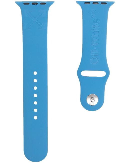 Off-White logo-debossed silicon watch strap
