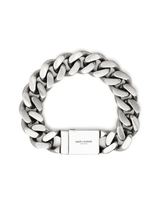 Saint Laurent curb-chain bracelet