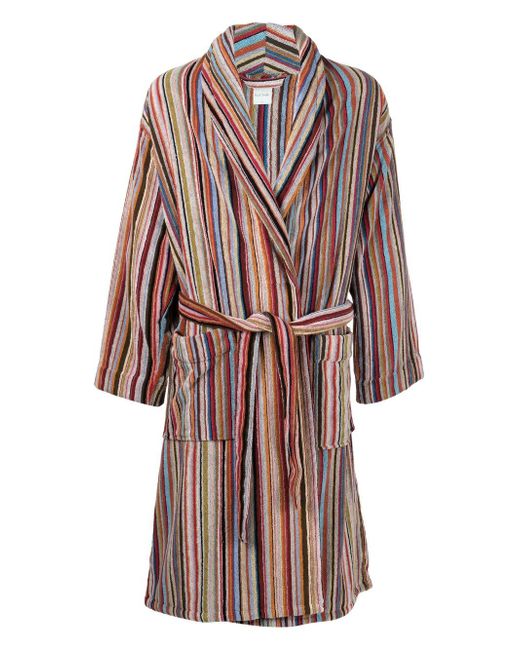 Paul Smith striped belted dressing gown