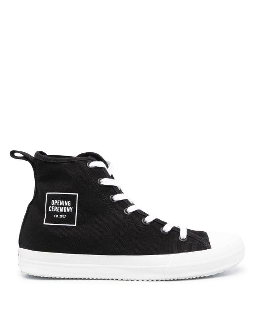 Opening Ceremony Box logo high-top sneakers