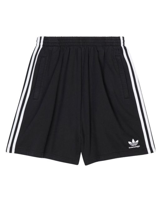 Balenciaga x adidas side-stripe track shorts