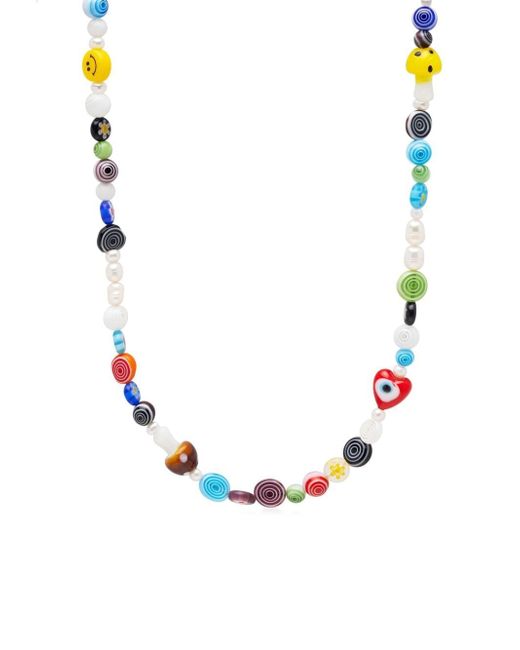 Nialaya Jewelry mushroom pearl choker necklace
