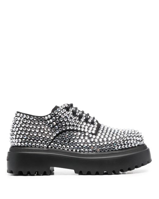 Le Silla Ranger crystal-embellished Derby shoes