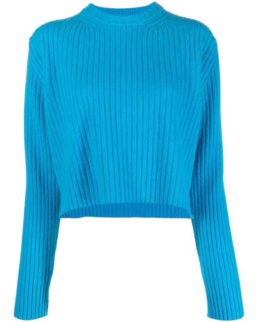 Laneus ribbed-knit jumper