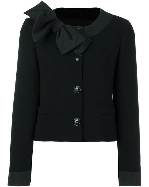 Boutique Moschino bow detail cardigan 46 Virgin Wool/Polyester/Acetate