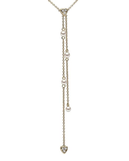 Yoko London 18kt yellow Trend freshwater pearl and diamond necklace