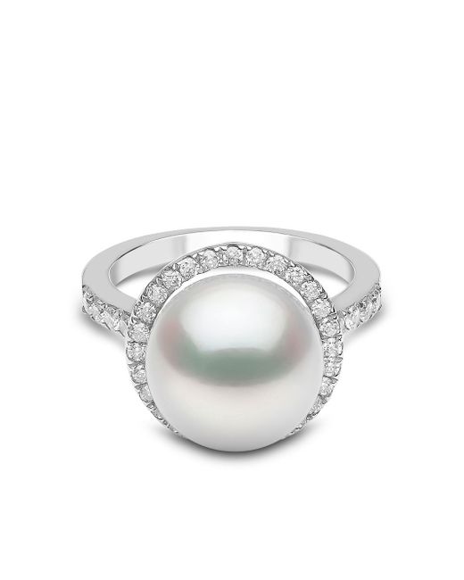 Yoko London 18kt white gold Classic south sea pearls and diamond ring