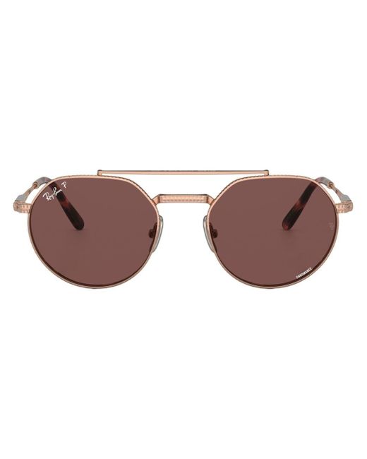 Ray-Ban Jack Titanium round-frame sunglasses