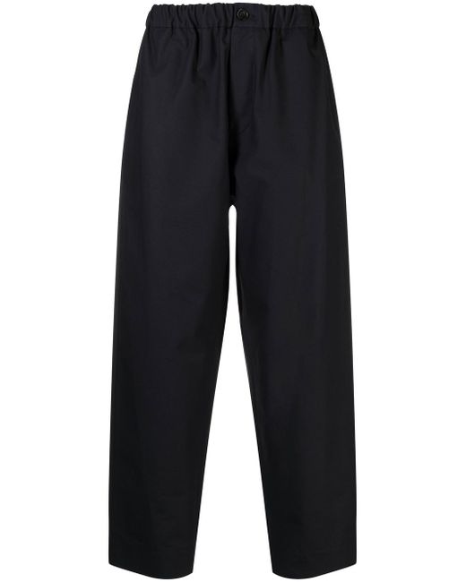 Jil Sander elasticated straight-leg trousers