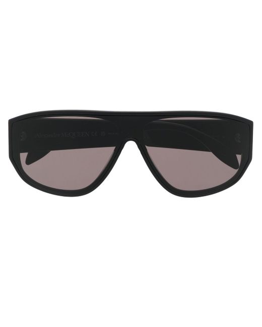 Alexander McQueen Graffiti-print square-frame sunglasses