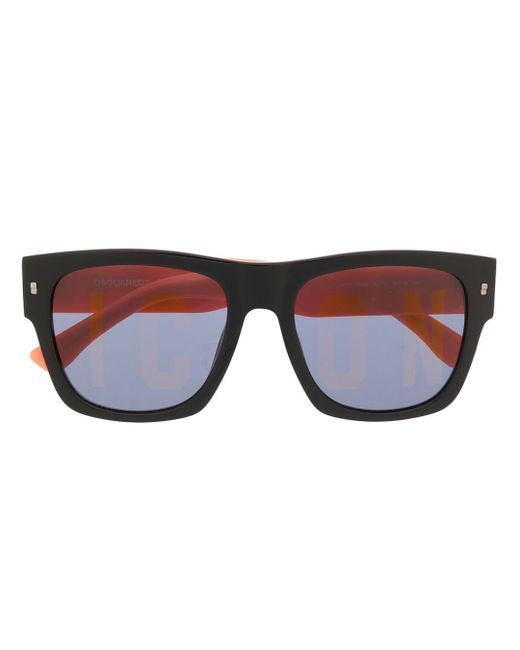 Dsquared2 embossed-logo square-frame sunglasses