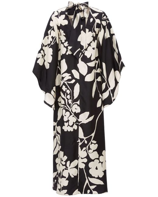 La Double J. Magnifico floral-print silk maxi dress