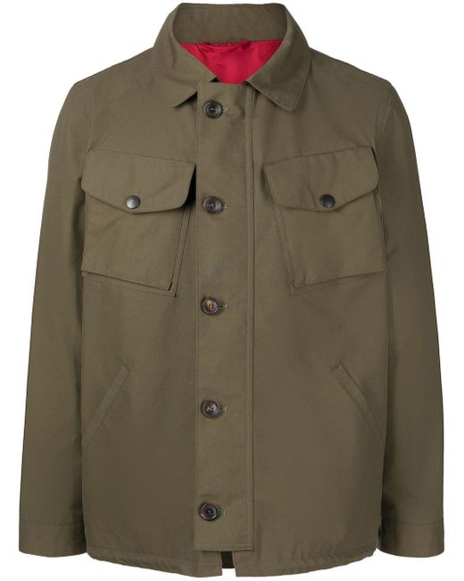 Leathersmith of London Hudson button-down shirt jacket