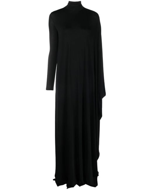 Balenciaga funnel-neck long-sleeve dress
