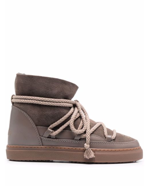 Inuikii lace-up shearling-lined boots