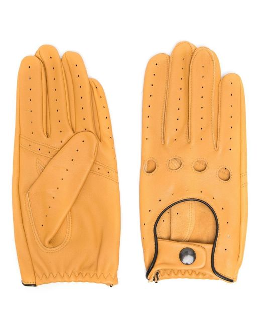Mackintosh contrast-trim driving gloves