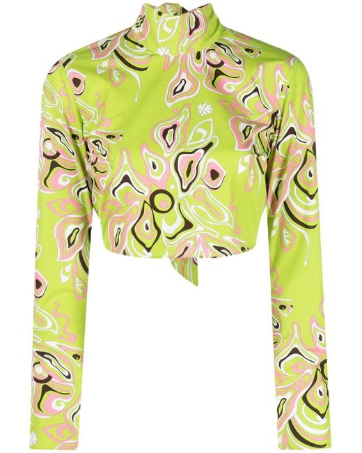 Pucci graphic-print long-sleeve top