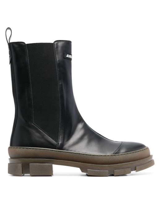 Just Cavalli leather Chelsea boots