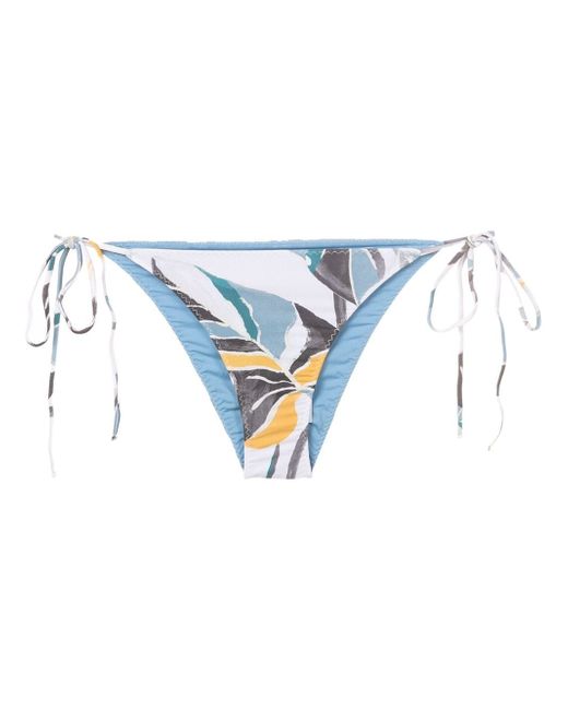 Clube Bossa leaf-print side-tie bikini-bottoms