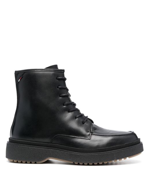 Tommy Hilfiger lace-up leather ankle boots