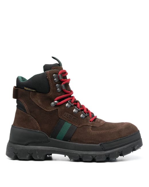 Polo Ralph Lauren panelled lace-up boots