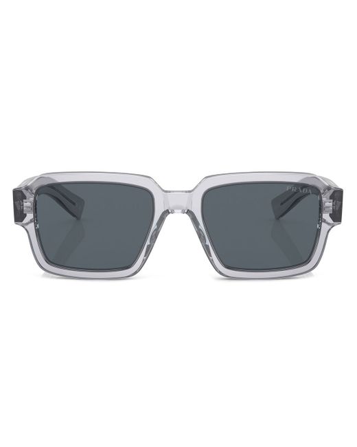 Prada transparent-frame logo sunglasses