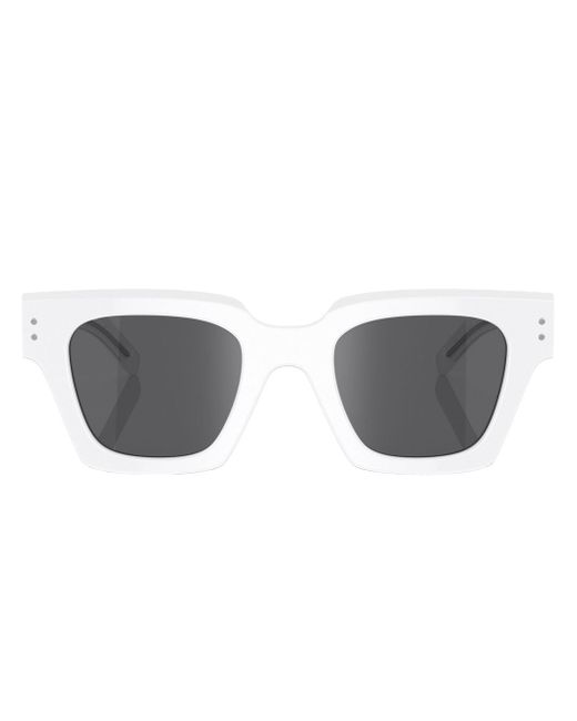 Dolce & Gabbana logo-print square-frame sunglasses