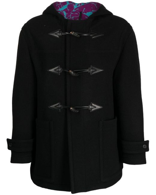 Versace hooded duffle coat