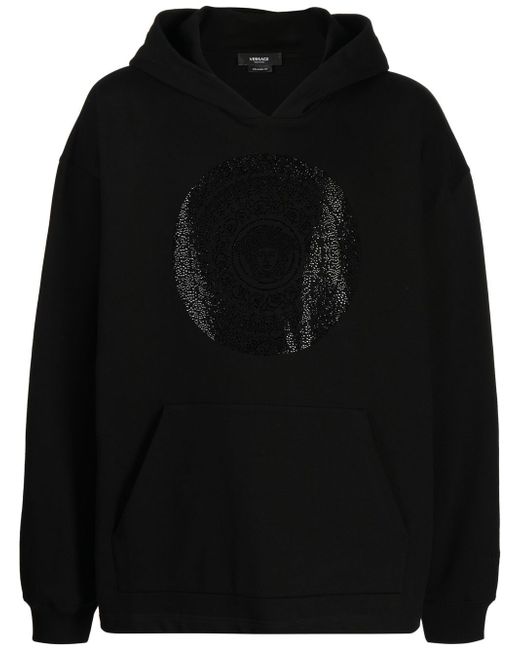 Versace embellished Medusa-print hoodie
