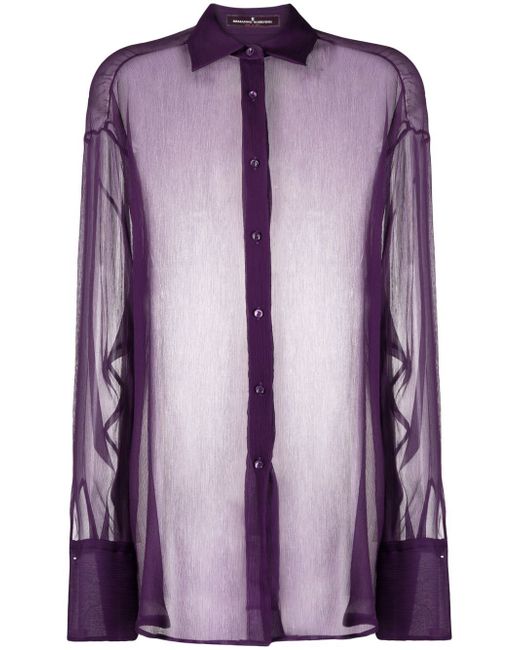 Ermanno Scervino sheer silk blouse