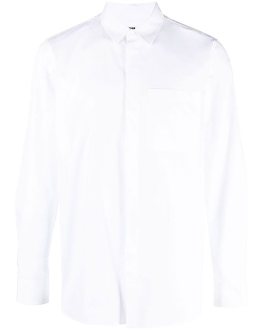 Jil Sander concealed-front fastening poplin shirt