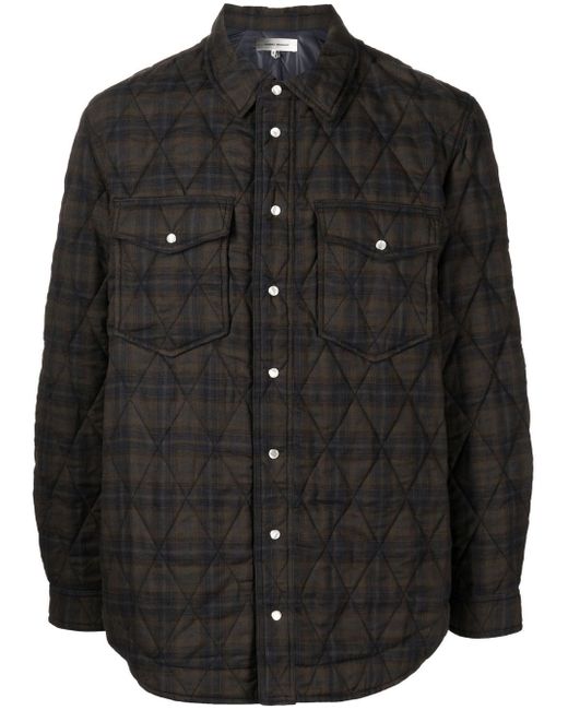 Isabel Marant check-print two-pocket shirt jacket
