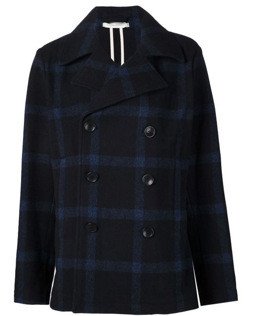Outerknown checked peacoat