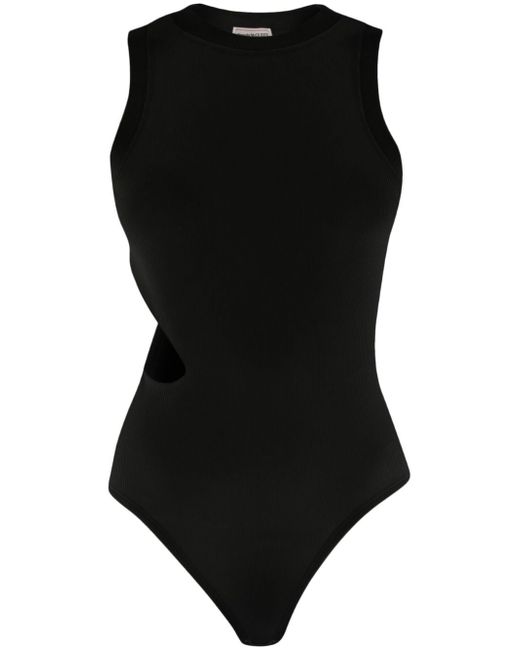 Alexander McQueen cut-out ribbed bodysuit