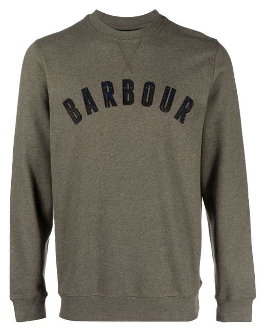 Barbour appliqué-logo crew-neck sweatshirt