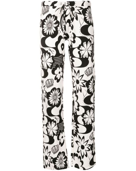 Amir Slama floral-print straight trousers