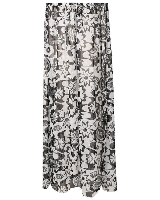 Amir Slama floral-print beach dress