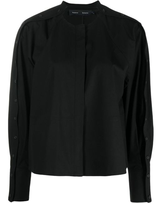 Proenza Schouler buttoned long-sleeve blouse