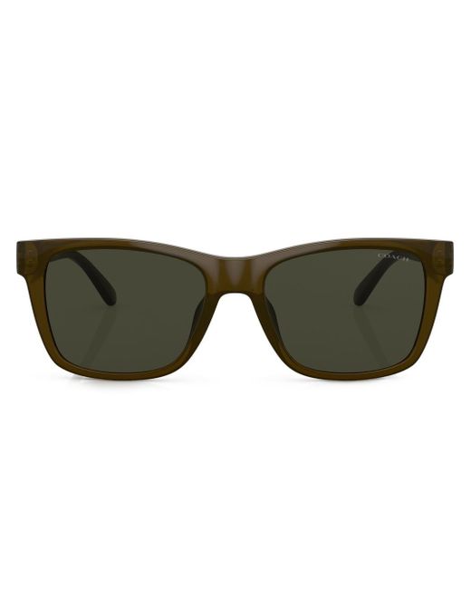 Coach logo square sunglasses