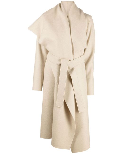 Harris Wharf London pressed-wool blanket coat