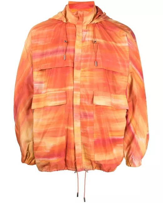 Ahluwalia abstract-print hooded jacket