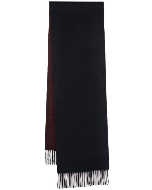Colombo two-tone cashmere fringed scarf