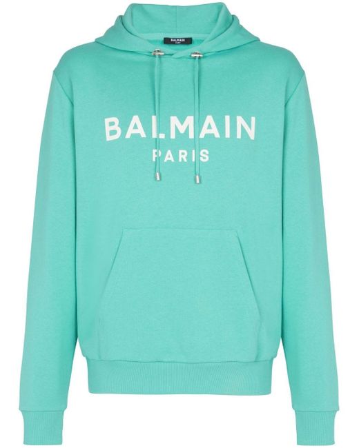 Balmain logo-print hoodie