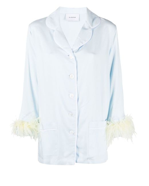 Sleeper Party-Pajamas ostrich feather set