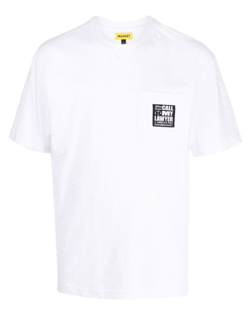 market graphic-print cotton T-shirt