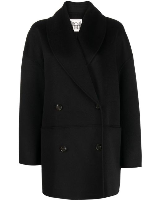 Totême double-breasted wool coat