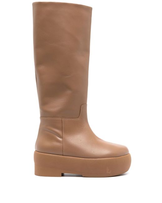 Giaborghini Texan knee-high leather boots