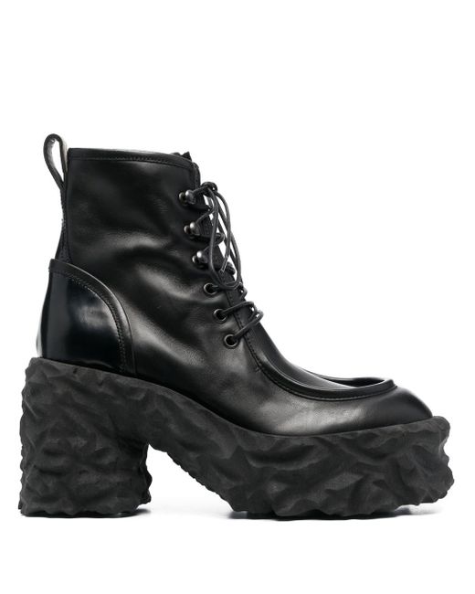 Premiata 95mm chunky sole lace-up boots