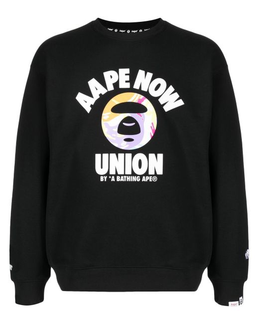 Aape By *A Bathing Ape® graphic cotton-blend sweatshirt